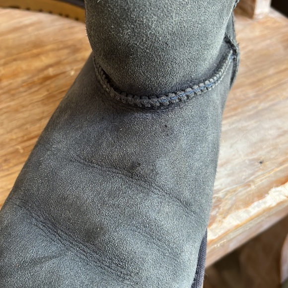 🤍 UGG Australia Bailey Button Boot navy blue shearling size 6 - Picture 10 of 10